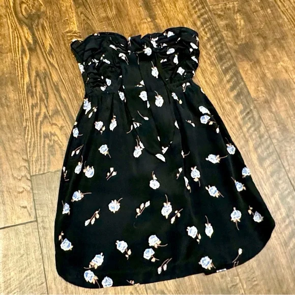 For Love And Lemons Black Floral Mini Dress - Picture 2 of 10